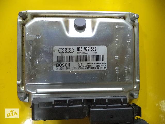 Б/у блок управления двигателем для Audi A6 (C5) (2000-2004) 0261207596 (8E0909559)