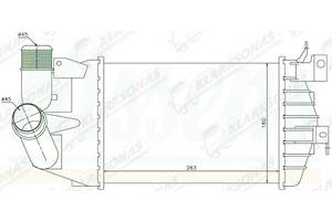 Интеркулер ASTRA H- 03.2004 - 08.2009