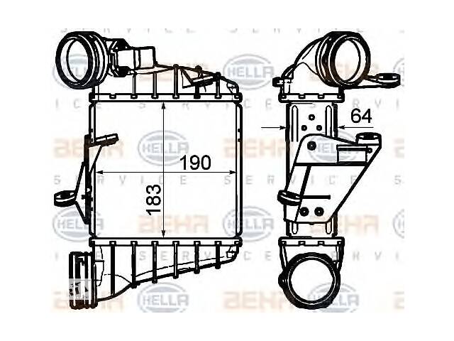 Интеркулер для моделей:SEAT (IBIZA,CORDOBA), SKODA (FABIA), VOLKSWAGEN (POLO)