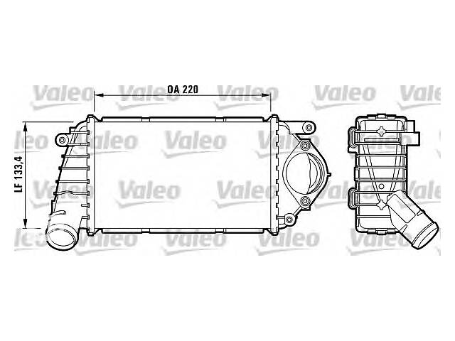 Интеркулер для моделей:SEAT (AROSA), VOLKSWAGEN (LUPO,POLO)