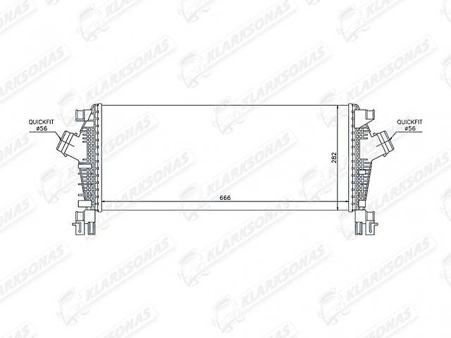 Интеркулер ZAFIRA TOURER (C)- 01.2012 -