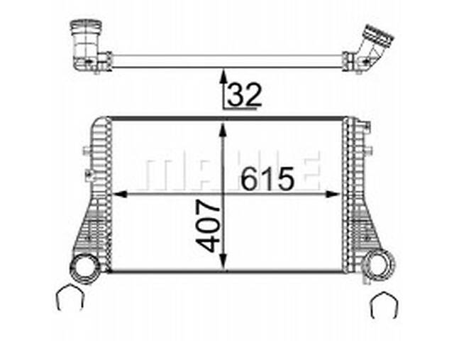 Интеркулер WD0149825 на Skoda Octavia A5 2005-2013