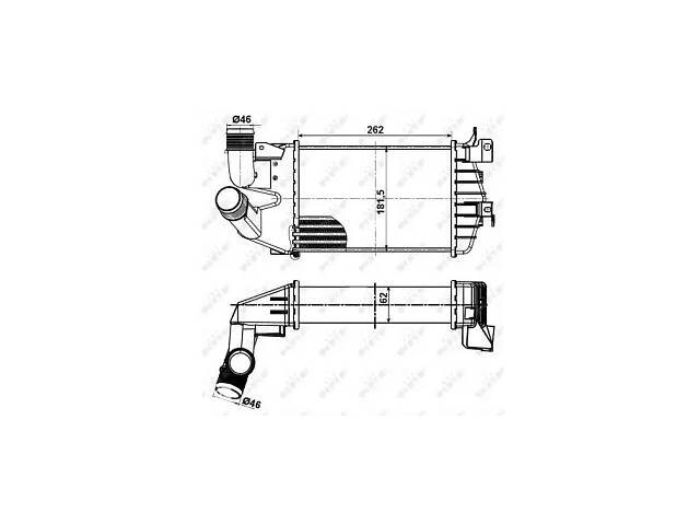 Интеркулер NT0106638 на OPEL ASTRA H 2003-2014