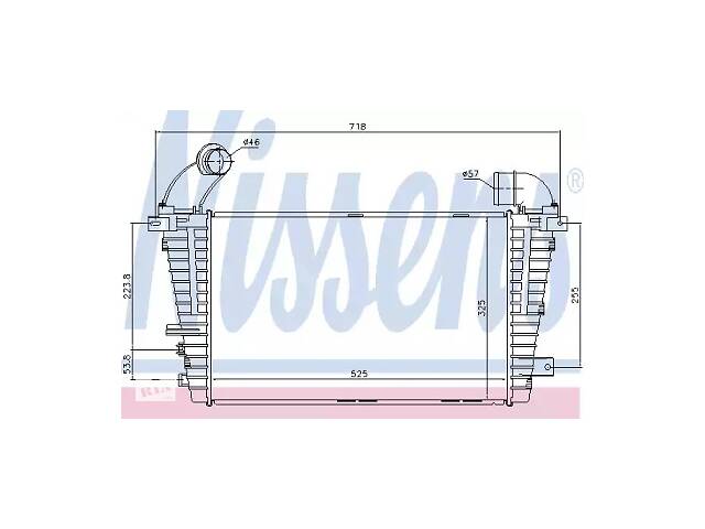 Интеркулер NT0110252 на OPEL ASTRA H 2003-2014