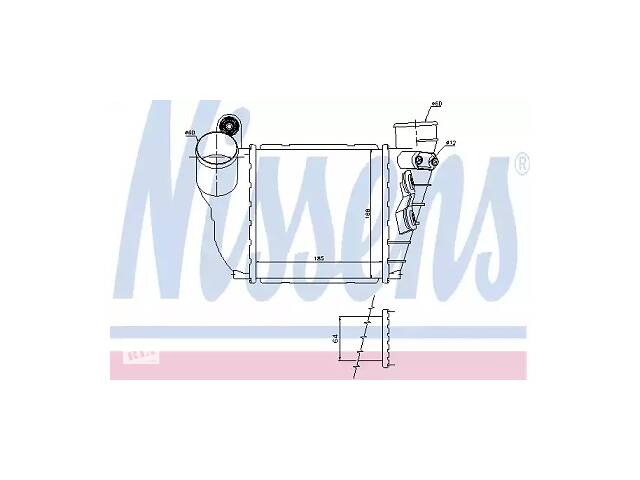 Интеркулер AR118683 на VOLKSWAGEN BORA 1999-2005