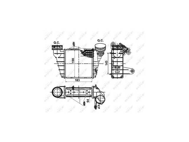 Интеркулер WD0106193 на SEAT CORDOBA 2002-2009