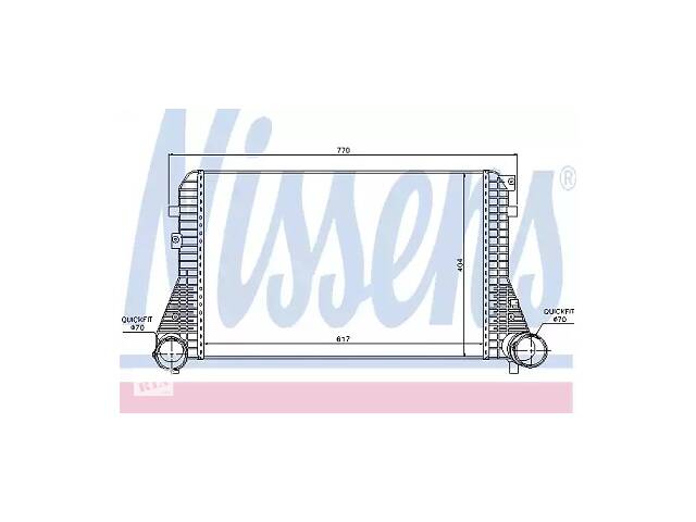 Интеркулер NT0108684 на VOLKSWAGEN PASSAT CC 2012-2016