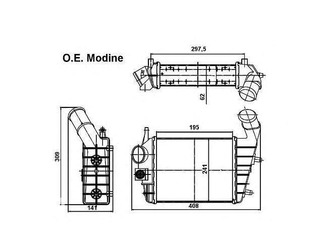 Интеркулер для моделей:ALFA ROMEO (156,156)