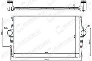 Интеркулер V70- 02.2000 - 03.2007