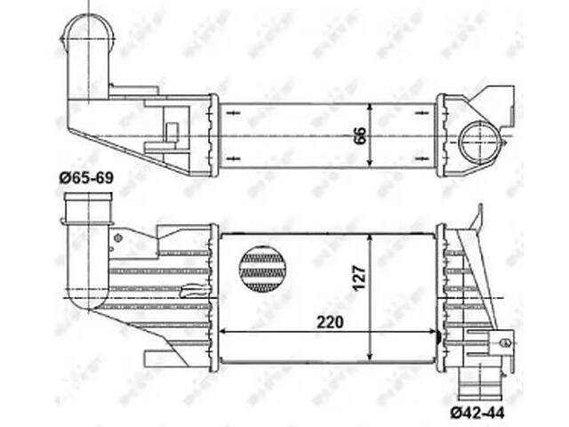 Интеркулер турбины NT0149869 на Opel Astra H 2004-2015