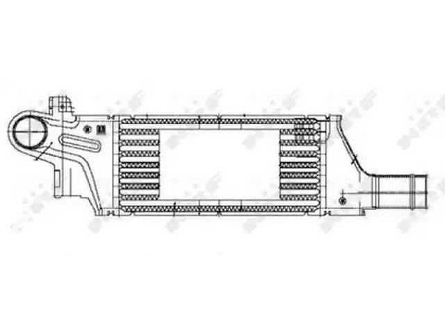 Интеркулер турбины NT0149913 на Opel Corsa C 2000-2006