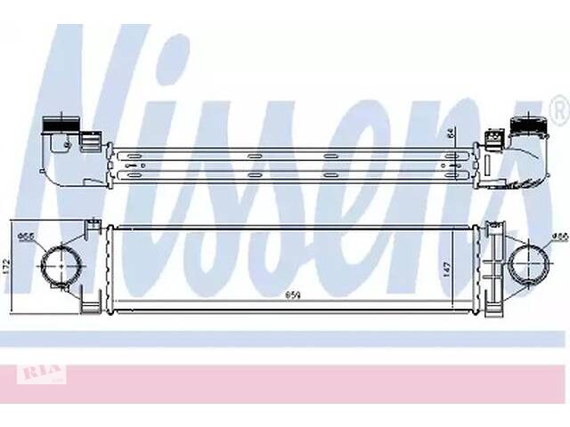 Интеркулер WD0149712 на Land Rover Freelander II 2006-2014