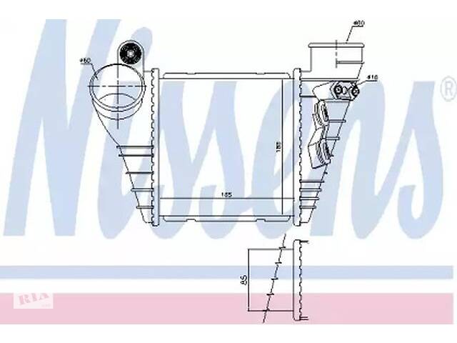 Интеркулер WD0149778 на Volkswagen Bora 1999-2005