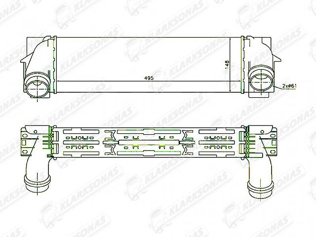 Интеркулер X3 (F25)- 11.2010 - 04.2014