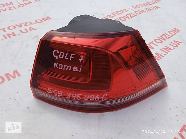 задній ліхтар правий для Volkswagen Golf VII 2013-2017 5G9945096C універсал