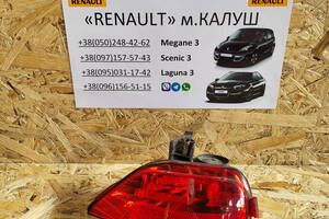 Задній лівий катафот в бампер Renault Laguna 3 хачбек 07-15р. (Рено Лагуна)