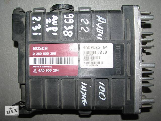 Б/у блок управления двигателем Audi 80/100/A6 2.3i AAR/NG 1990-1996, 4A0906264, BOSCH 0280800398 -арт№9938-