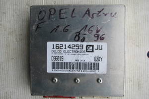 Б/у блок управления двигателем Opel Astra F 1.6i 16V X16XEL, 16214259 -арт№7344-