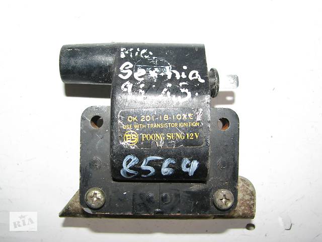 Б/у катушка зажигания Kia Sephia 1.5i 8V B5/1.6i B6 1992-1997, 0K2011810XB, 0K2011810XC -арт№8564-