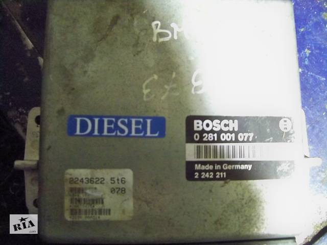 Блок управления двигателем BOSCH 0281001077 на BMW 5 2.4 TD 1991 года. код B73