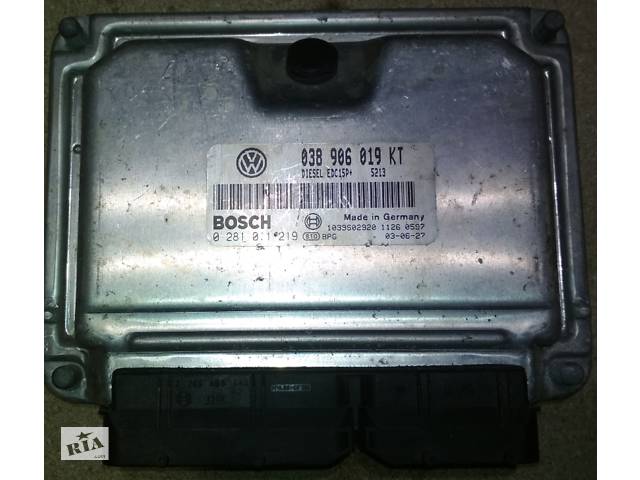 Блок управління двигуном SKODA FABIA SEAT IBIZA VW POLO 1.9TDI 038906019KT 0281011219