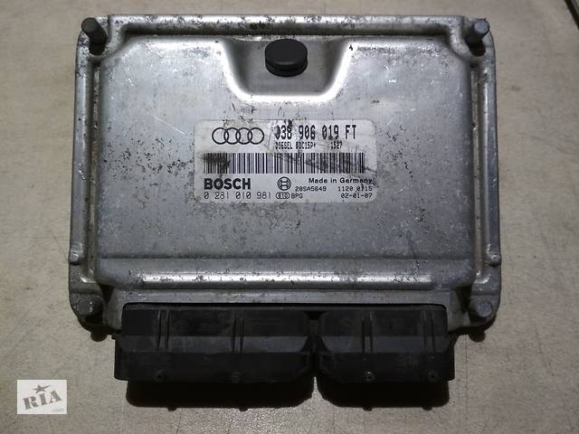 Блок управління двигуном VW GOLF 4 AUDI A3 1.9TDI 038906019FT 0281010981