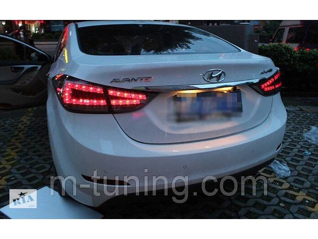 Фонари Hyundai Elantra MD тюнинг Led оптика (тонированные) - Фото 2