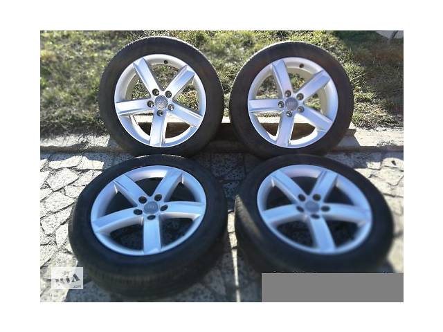 Диски Audi 17 7Jx17 ET46, 66.5mm, 5x112, Pirelli 225/50/17 2015 6.8mm