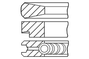 Комплект колец на поршень ALFA ROMEO 6 (119_) / ALFA ROMEO 75 (162B_) 1974-1992 г.