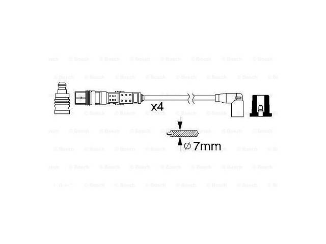 Комплект высоковольтных проводов VW POLO (6N2) / SEAT INCA (6K9) 1993-2009 г.