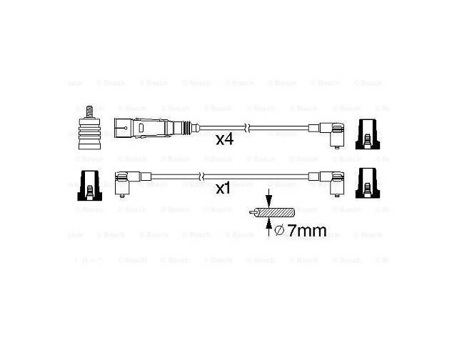Комплект высоковольтных проводов VW VENTO (1H2) / SEAT INCA (6K9) 1991-2010 г.