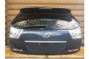 Кришка багажника в СБОРЕ без ліхтарів Lexus RX 2003-2008 (Темно-синій металік)