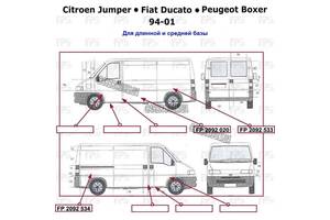 Левая ремонтная часть CITROEN JUMPER (1994-2002)