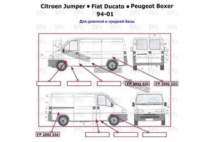 Левая ремонтная часть FIAT DUCATO (1994-2002)