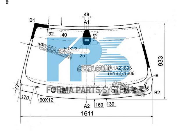 Лобовое стекло BMW 7 E65 / E66 01-08