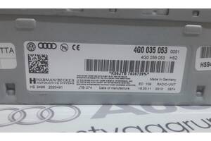 Магнитола блок управления магнитолой 4G0035053 для Audi Q7 2010-2015 г.в.