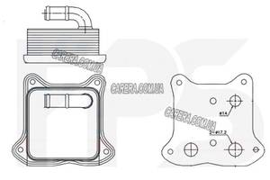 Масляный радиатор SKODA FABIA