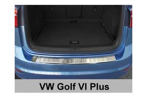 Накладка на задний бампер Volkswagen Golf 6 Plus (2/35389)