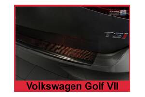 Накладка на задний бампер Volkswagen Golf 7 (2/44070)