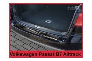 Накладка на задний бампер Volkswagen Passat B7 (2/45112)