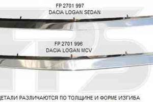 Накладка решетки Dacia Logan 2007-2009 (Универсал) Хромированная  (Код: FP 2701 996 )