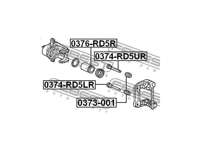 Направляющая втулка суппорта HONDA LIFE / HONDA STREAM / HONDA ELYSION 1993-2016 г.