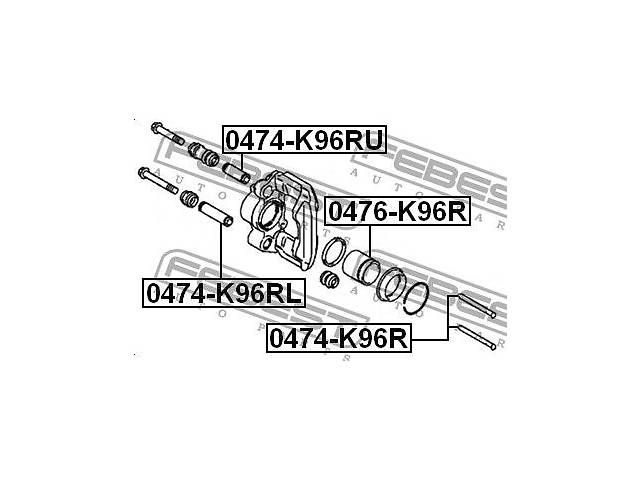 Направляющая втулка суппорта TOYOTA IST (NCP6_) / TOYOTA YARIS (_P1_) 1994-2013 г.