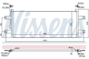 Новый радиатор кондиционера для Mercedes Actros ANTOS AROCS 9605001454