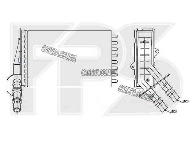Печка RENAULT CLIO II 98-05