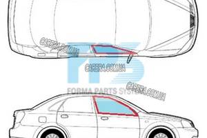 Переднее правое боковое стекло CHEVROLET LACETTI 03-