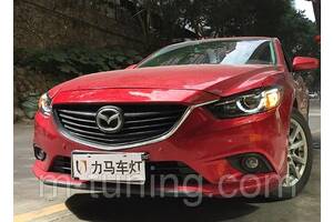 Передние фары Mazda 6 GJ (12-16) тюнинг Led оптика