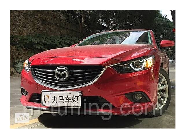 Передние фары Mazda 6 GJ (12-16) тюнинг Led оптика