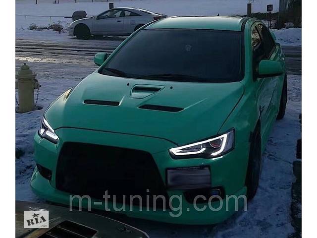 Передні фари LED тюнінг оптика Mitsubishi Lancer X