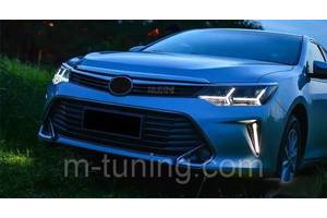 Передние фары Toyota Camry 55 тюнинг LED оптика